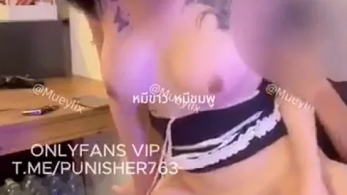 คลิปหลุด Onlyfans mueylix สาวไทยนมใหญ่ขาวเนียน เย็ดกับแฟนในห้องนอนจัดเต็ม ขึ้นขย่มควยโยกเอวครางเสียวหีแฉะน้ำเงี่ยนไหลเยิ้ม ซอยหีกระแทกแรงจนเสร็จพร้อมกัน